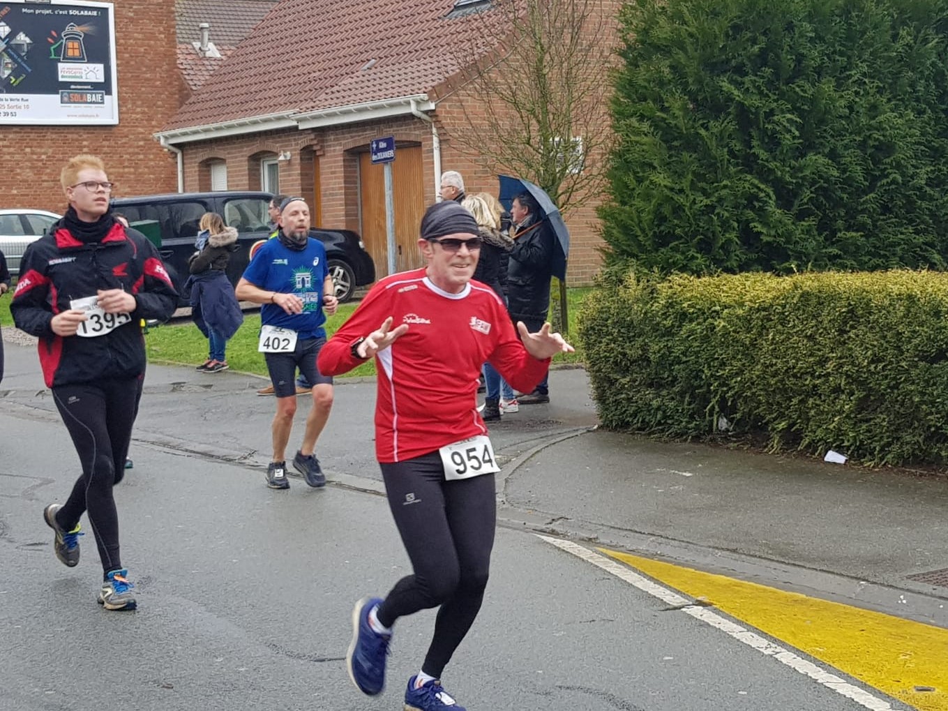 En pleine course
