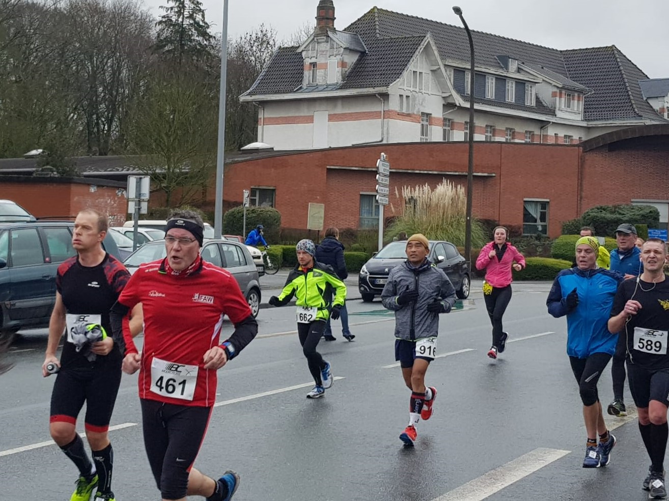 En pleine course