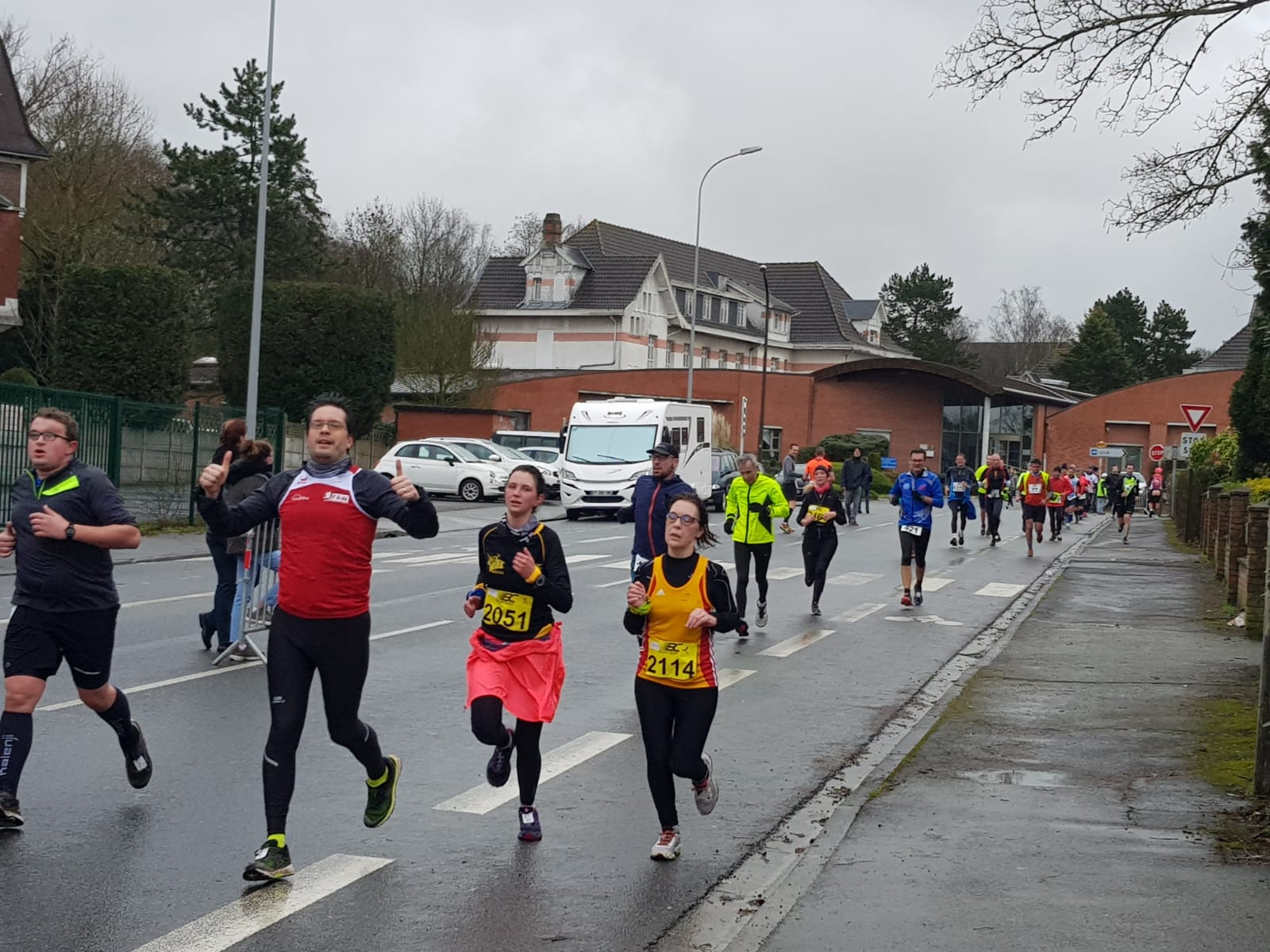 En pleine course