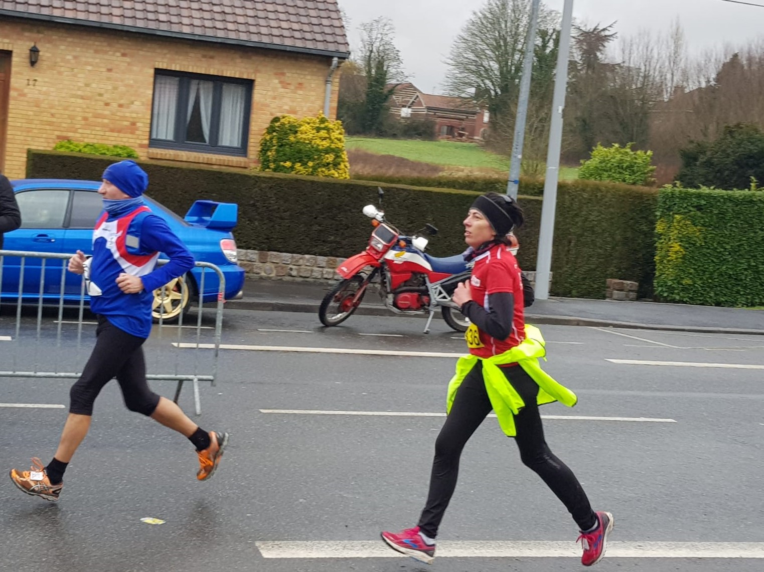 En pleine course
