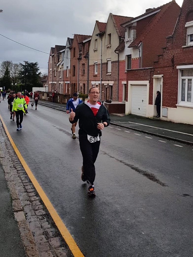 En pleine course