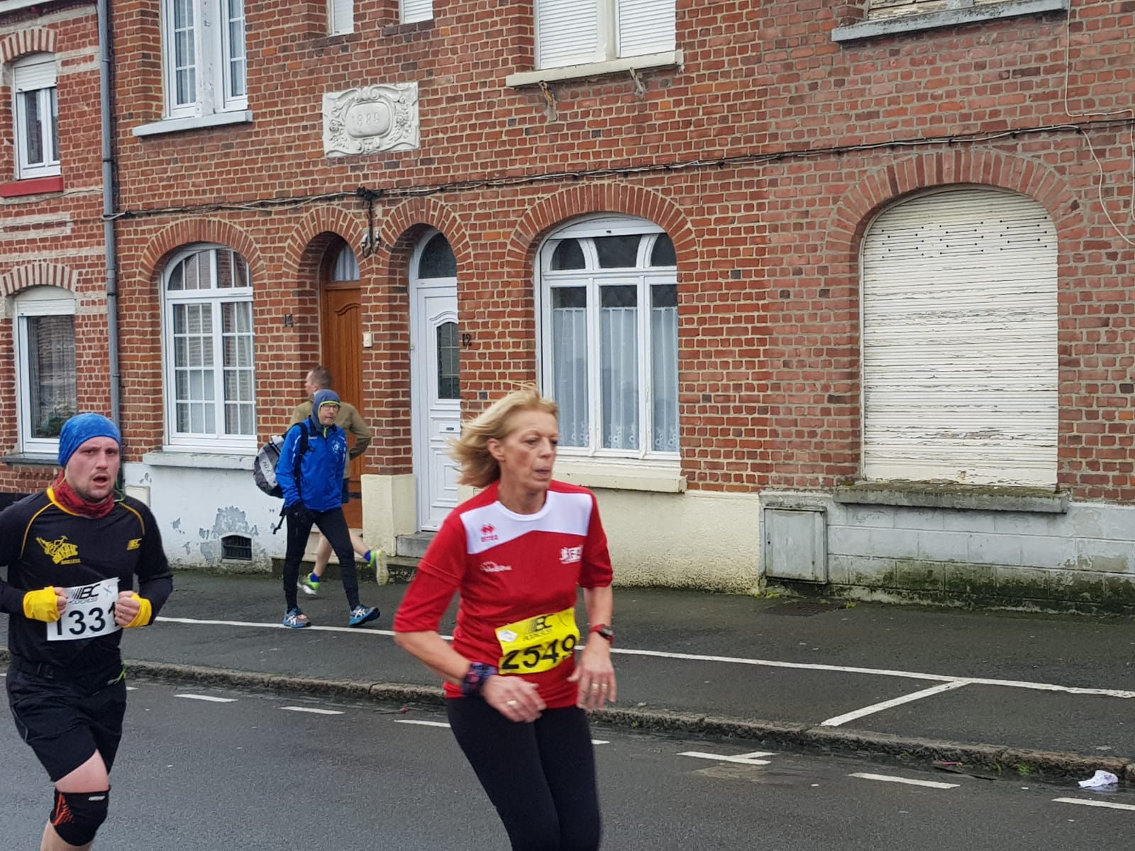 En pleine course
