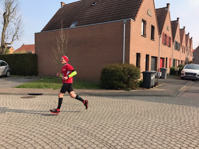 Pendant le semi-marathon, dans Lezennes