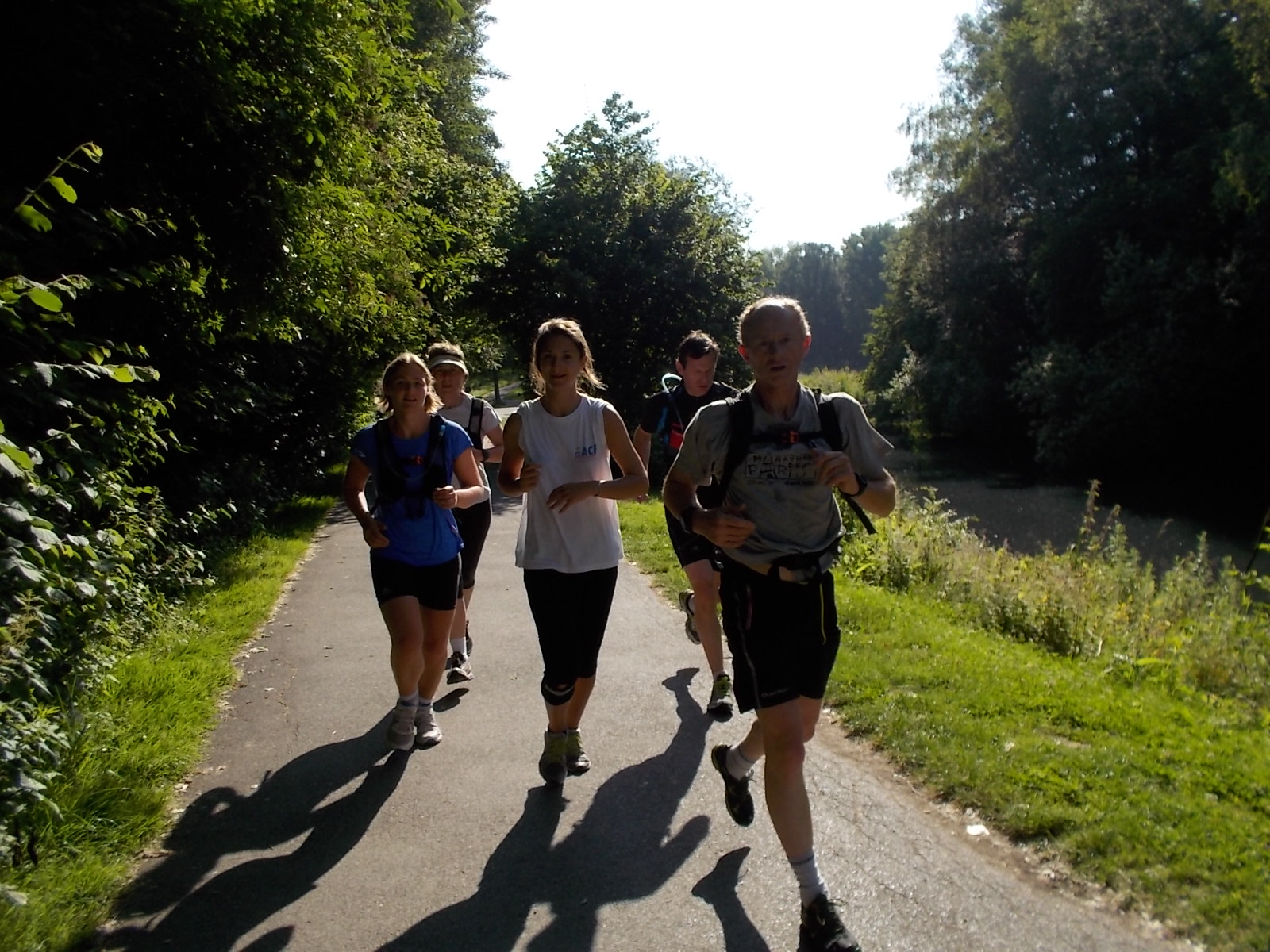 entrainement trail au Parc du Héron