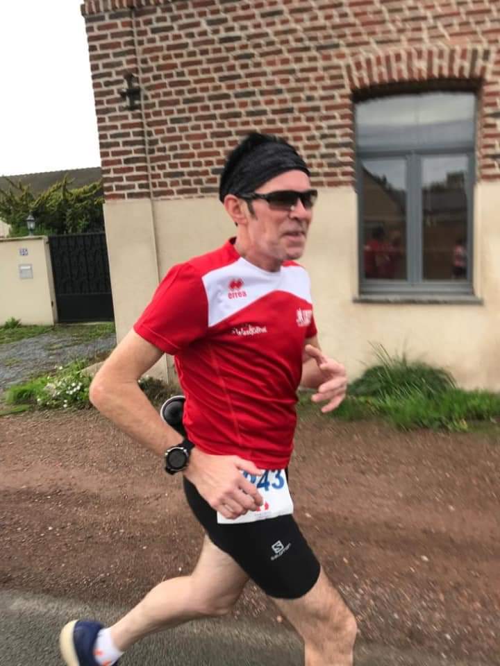 En plein effort dans le 10 kms