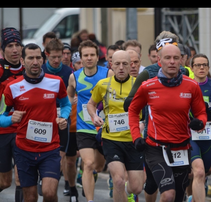En plein semi-marathon. La course est lancée !