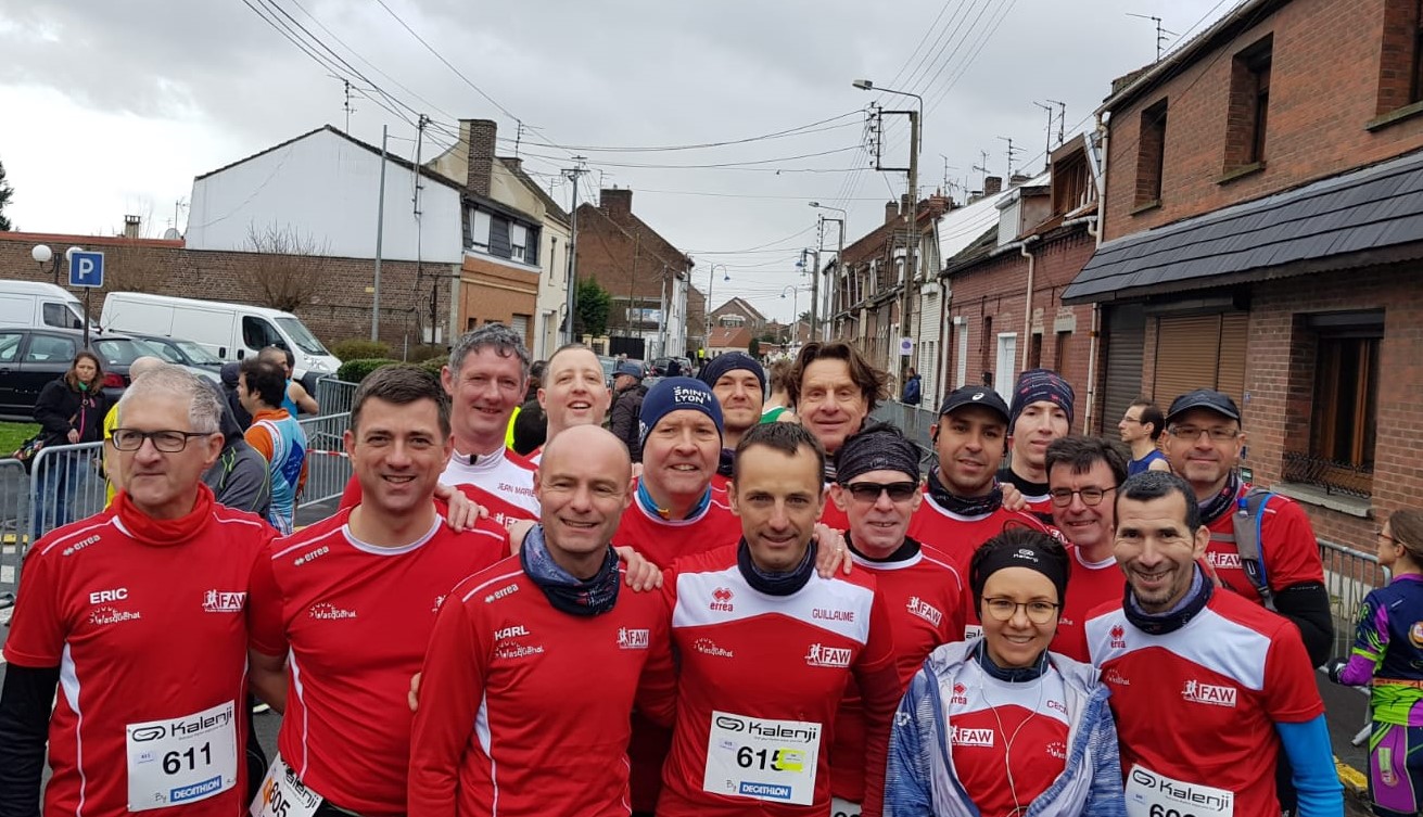 Au départ du semi-marathon