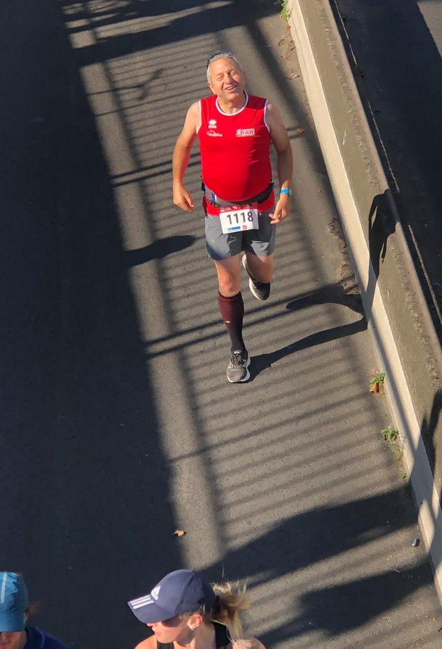 Pendant le semi-marathon