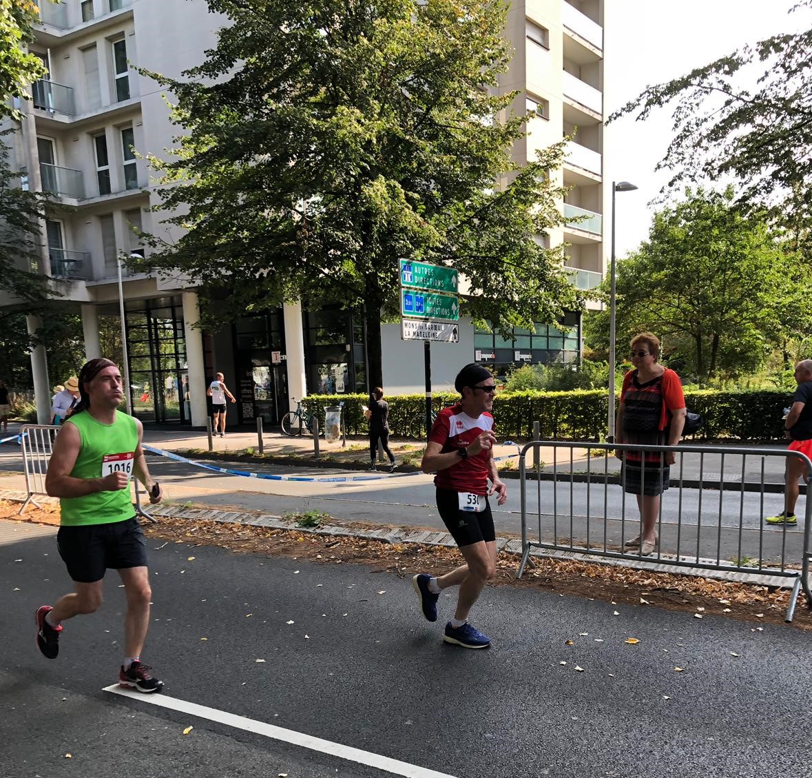Pendant le semi-marathon, c'est presque la fin !
