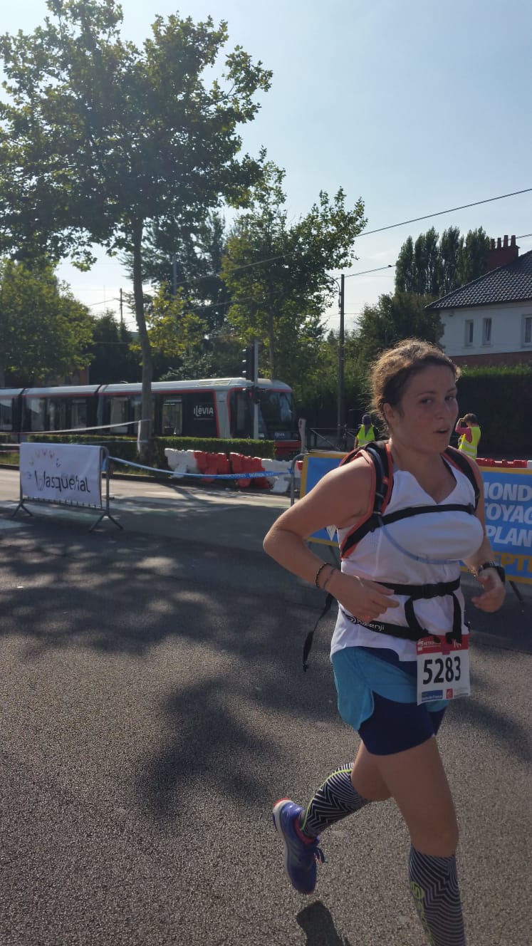 Pendant le semi-marathon