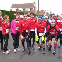 Regroupement avant le départ du semi-marathon